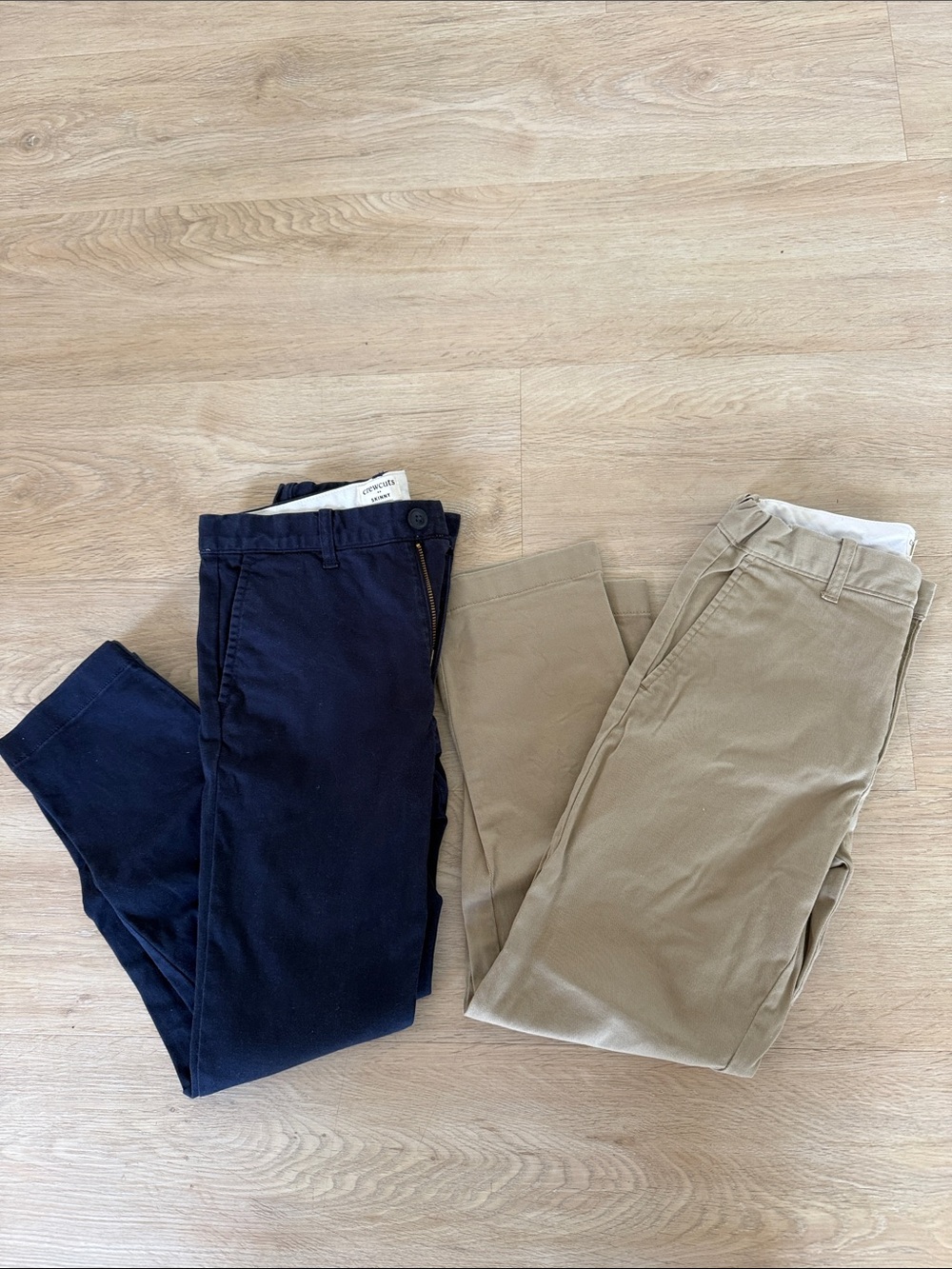 J crew factory kids Chino Pants — Navy and Khaki